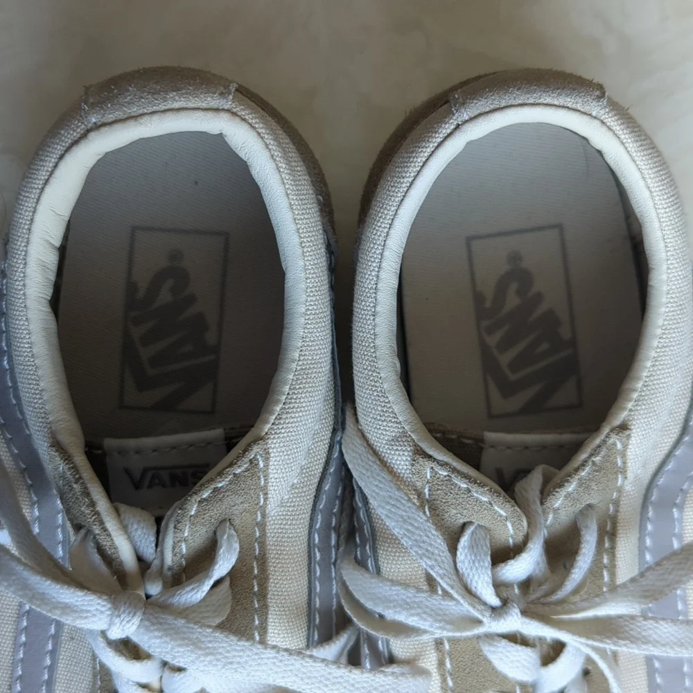 Vans Ward Lo Sneakers Taupe Marshmallow Beige, Women's 9 - Picture 3 of 8